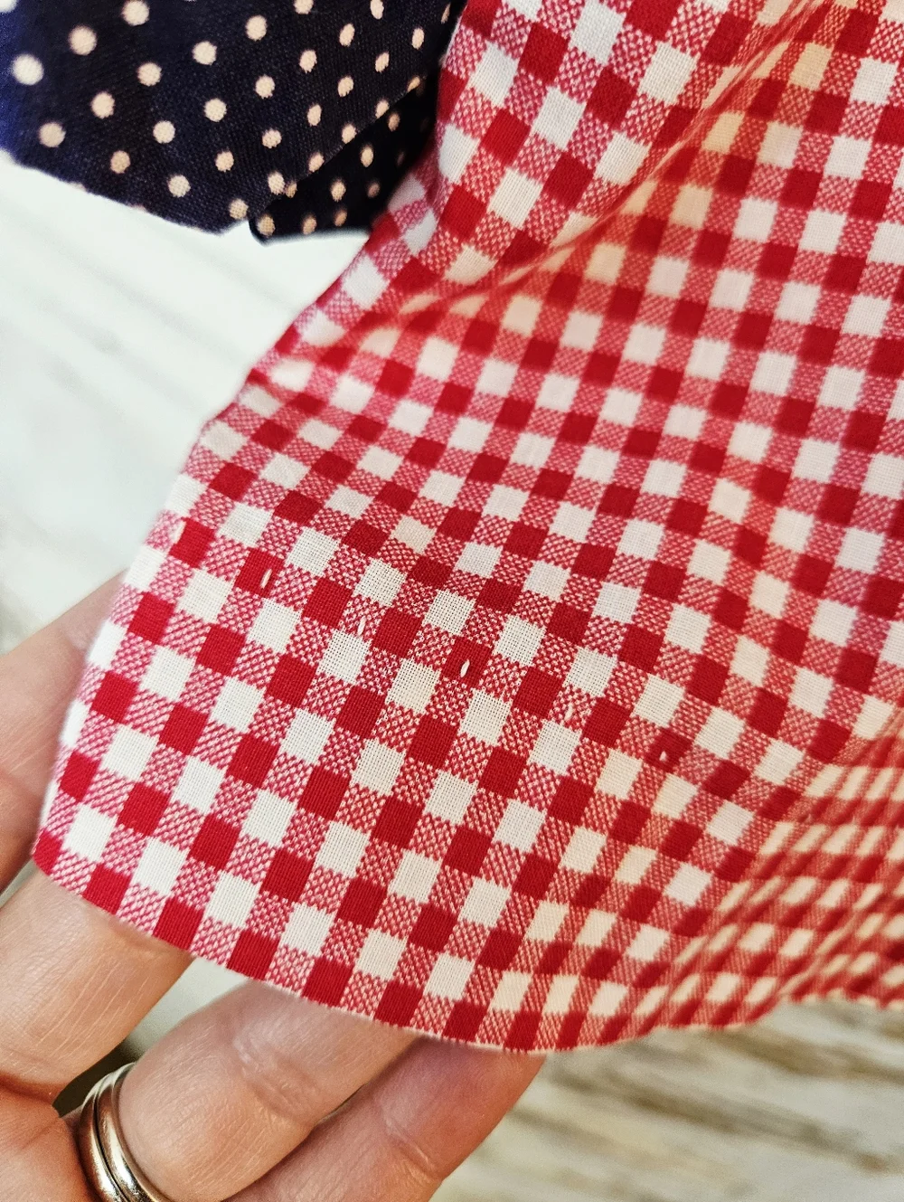 Vintage 70s The Cottager Pointed Collar Button Up Blouse Patch Pockets Small - Picture 13 of 16